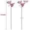 3 Pack 34 Inch Butterfly Garden Stakes Decor, Dragonfly Hummingbird Stakes, Glow in Dark Metal Yard Art for Mom, Mothers Day Ideal Gifts, Indoor Outdoor Lawn Pathway Patio Ornaments